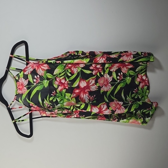 Forever 21 sheer floral top EUC - Picture 5 of 5